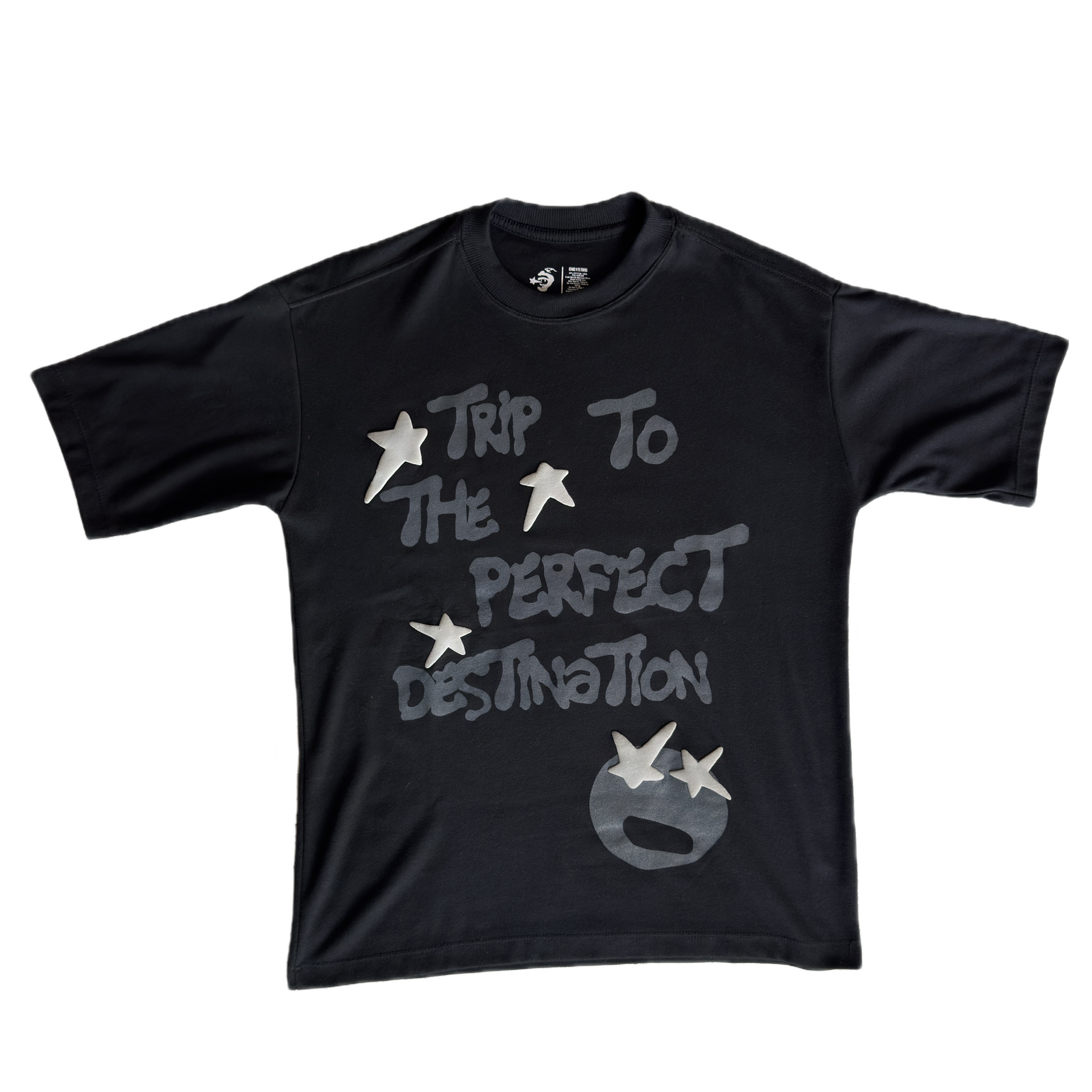 PERFECT DESTINATION BLACK T-SHIRT